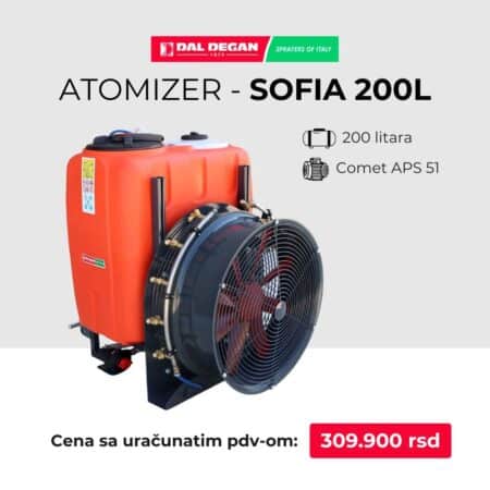 Atomizer SOFIA 200 L - pumpa Comet APS 51