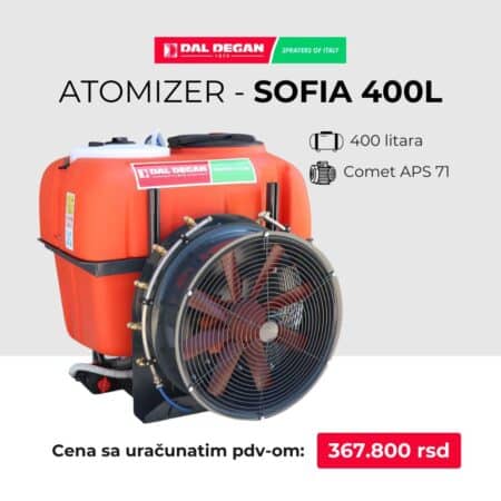 Atomizer SOFIA 400 L - pumpa Comet APS 71