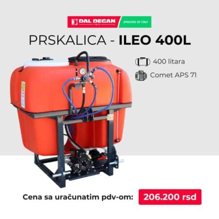 Prskalica ILEO 400 L – pumpa Comet APS 71